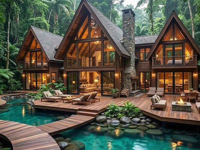 55 Peaceful Wooden Houses Surrounded by Nature | Cinematic Architecture